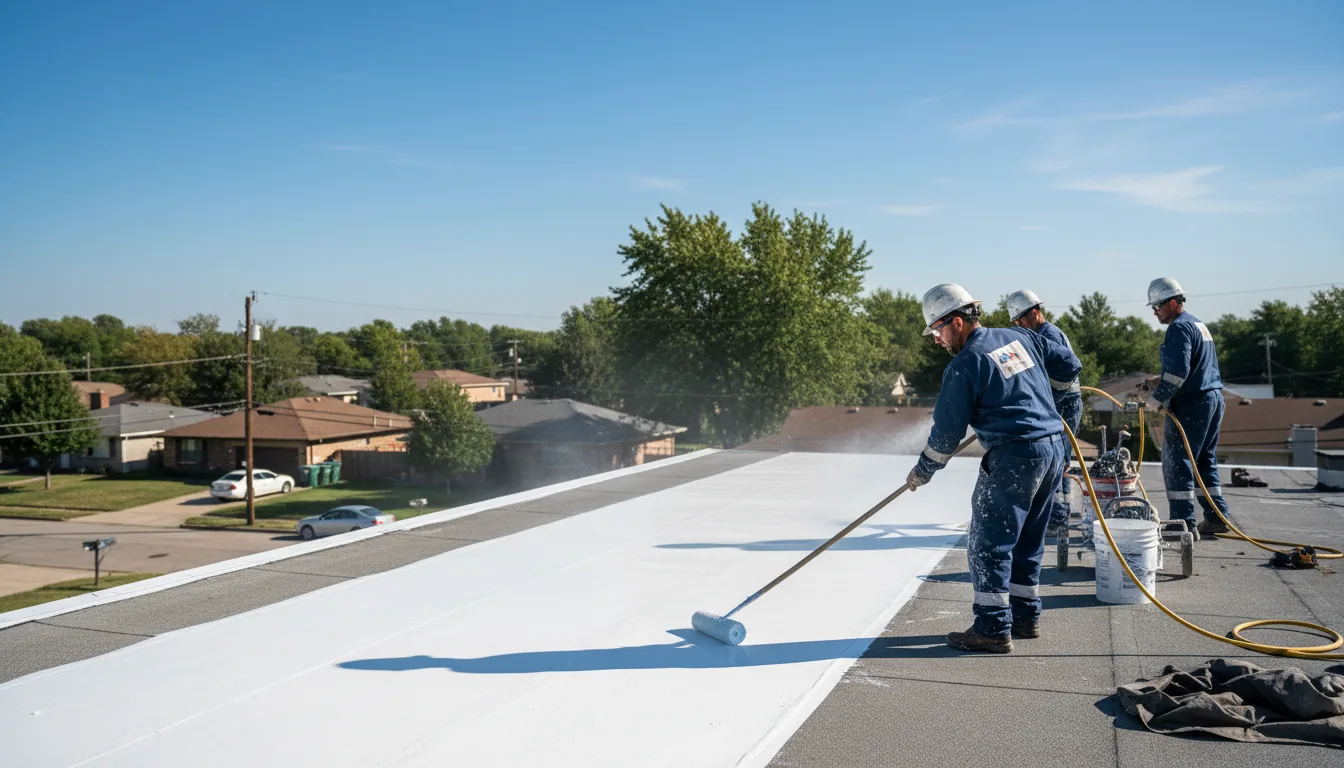 Commercial roof coating in Rome, IN near me